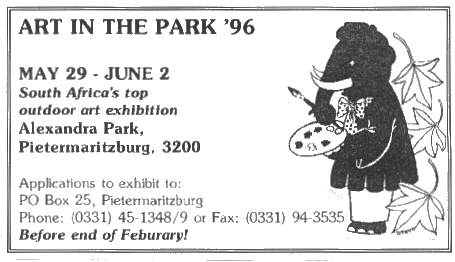 [Art in The Park Ad]